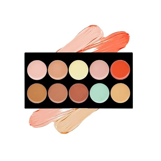 Mattlook 10 Shade Cover Skin Concealer Palette 01 Multicolor - 18 gms