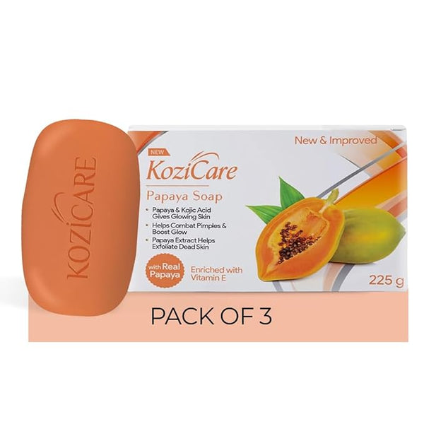 Kozicare Papaya Soap - 75 gms (Pack of 3)