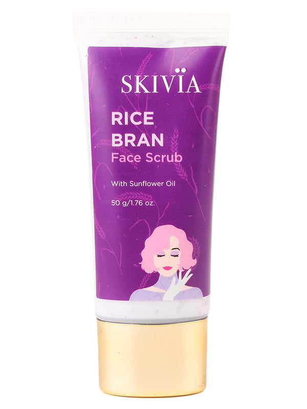 Skivia Rice Bran Face Scrub - 50 gms