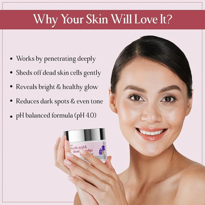 TYC - TRUST YOUR CHOICE Ayurveda Glycobright Day SPF-30 Face Cream For Bright And Glowing Skin With 1% Glycolic And Shankhapushpi, Plant Based - 50 gm 