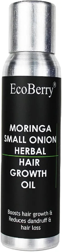 EcoBerry Moringa Small Onion Herbal Hair Growth Oil For Hair Growth, Strengthens Hair Follicles, Reduces Hair Breakage & Dandruff & Dry Scalp