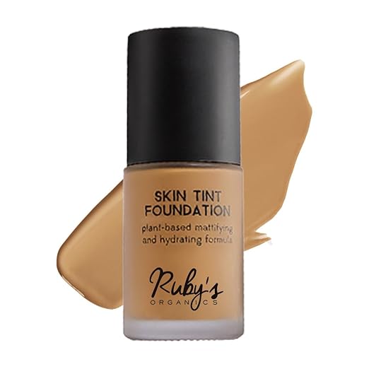 Ruby's Organics Liquid Foundation For Face Makeup Shade Md2.5 - 30 ml
