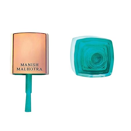 MyGlamm Manish Malhotra Beauty Gel Finish Nail Lacquer Teal Tale (Green) - 12 ml