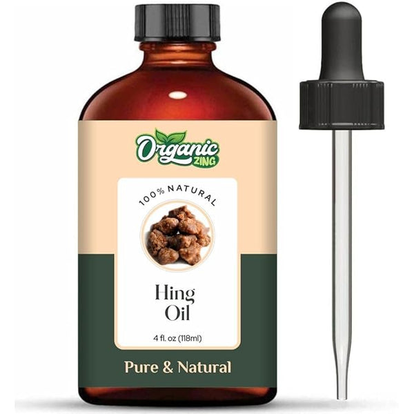 Organic Zing Hing (Ferula Assa-foetida) Oil | Essential Oil for Skincare and Hair Care - 118 Ml