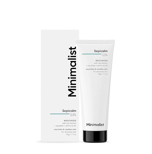 Minimalist 3% Sepicalm With Oats Face Moisturizer Cream - 50 gms