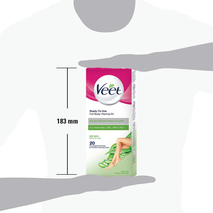 Veet Full Body Waxing Dry Skin - 20 strips