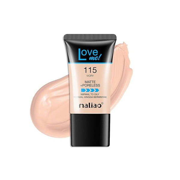 Maliao Love Me Matte Poreless Foundation 115 Ivory - 18 ml