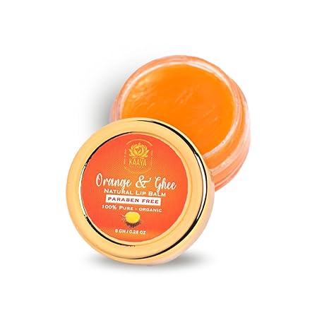 Kaaya Natural Orange & Ghee Lip Balm - 8 gms