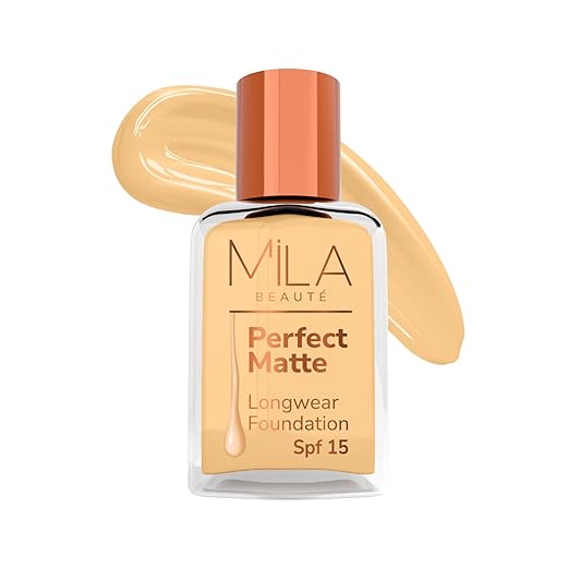 Mila Beaute Perfect Matte Long Wear Foundation 2 Natural Beige - 30 ml