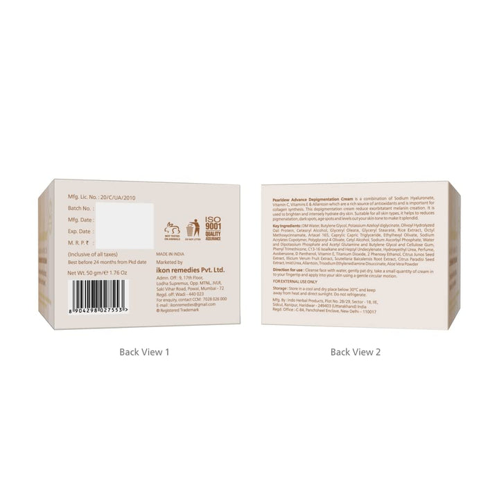 Pearldew Advance De-pigmentation Cream - 50 Gms