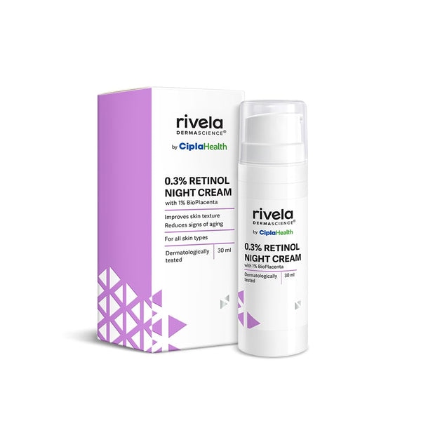 Rivela Dermascience By Cipla 0.3% Retinol Night Cream - 30 ml