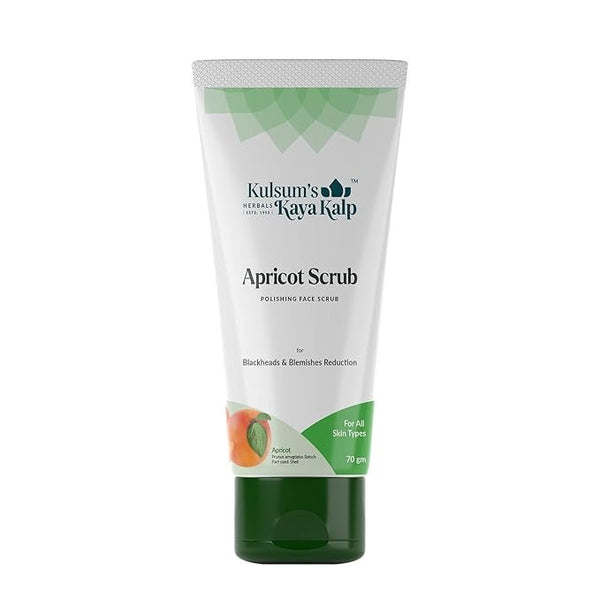Kulsum's Kaya Kalp Herbals Apricot Scrub For Blackheads & Blemishes Reduction - 70 gms