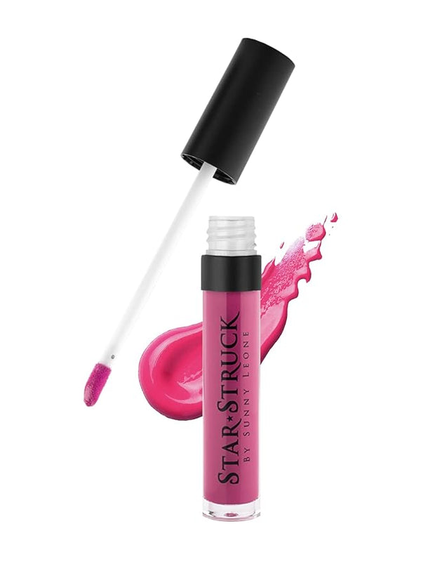 Starstruck By Sunny Leone Glossy Liquid Lip Color Kiss Me Pink - 5.5 ml