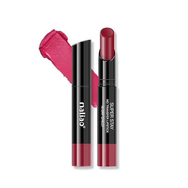 Maliao Super Stay No Transfer Lipstick (18 Dry Chilly) - 3.8 gms