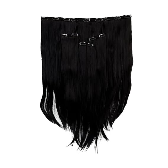 Streak Street 7 Set Clip-in Volumizer Jet Black Hair Extensions