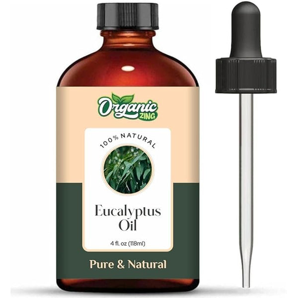 Organic Zing Eucalyptus (Eucalyptus Teriticornis) Oil | Essential Oil for Skincare, Aroma and Diffusers - 118 Ml
