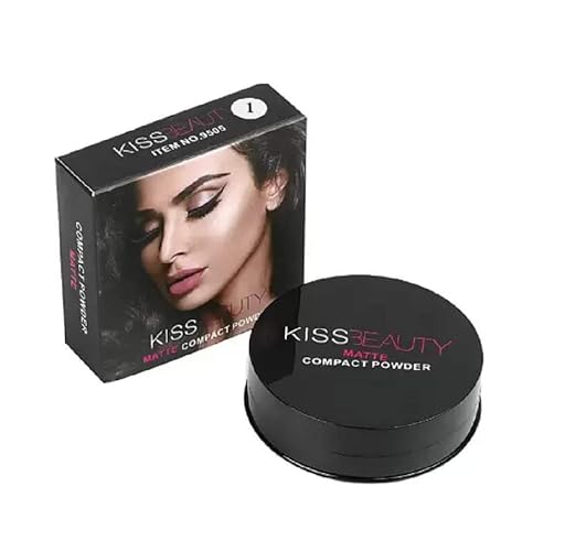 Kiss Beauty Cake Matte 2 in 1 Compact Powder Beige - 20 gms