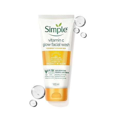 Simple Protect N Glow Vitamin C Glow Facial Wash - 100 ml