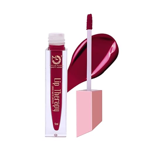 Mattlook Lip Therapy Liquid Matte Lipstick Rich Pigment Midnight Purplle - 5 ml