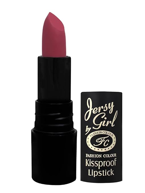 Fashion Colour Jersey Girl By Kissproof Matte Lipstick Brown Purple - 3.8 gms