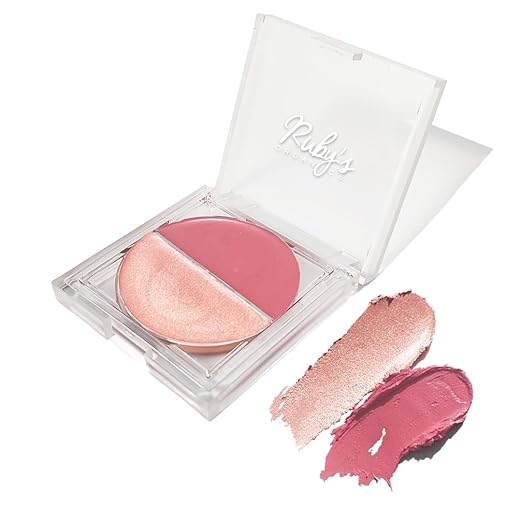 Ruby's Organics Cream Blush Deep Rose - 9 gms