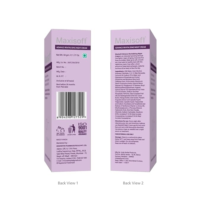 Maxisoft Advance Revitalising Night Cream - 50 Gms