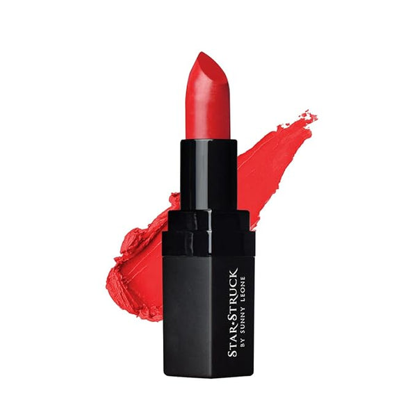 Starstruck By Sunny Leone Luxe Matte Lipstick Cherry Bomb - 4.2 gms