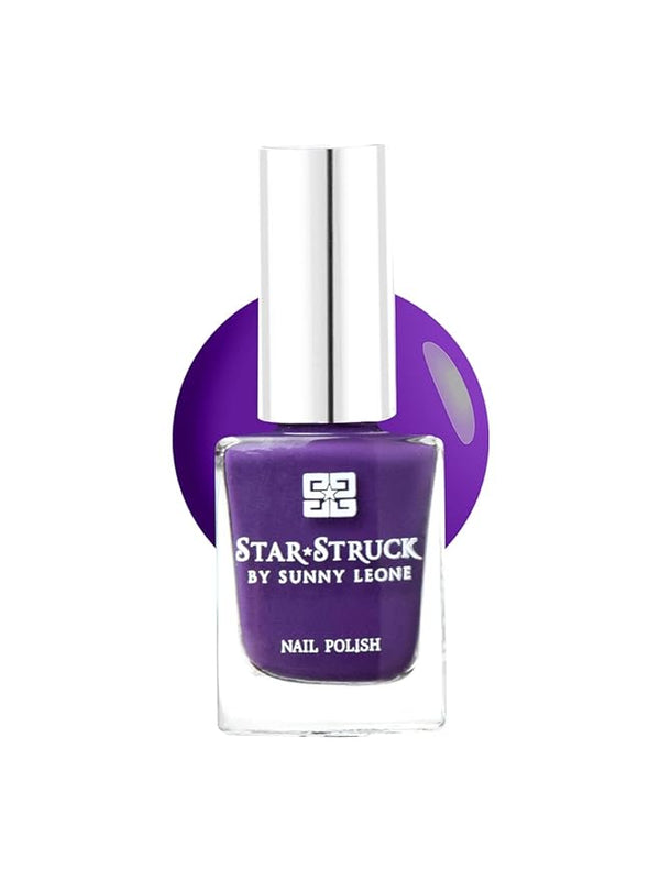 Starstruck By Sunny Leone Glossy Finish Nail Polish Java Plum - 8 ml