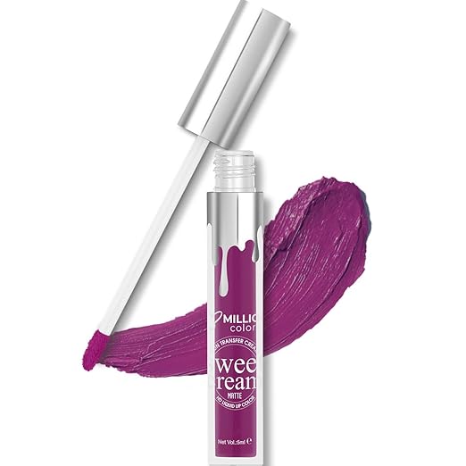 Million Colors HD Sweet Cream Liquid Matte Lipstick Purple Velvet 16 - 5 ml