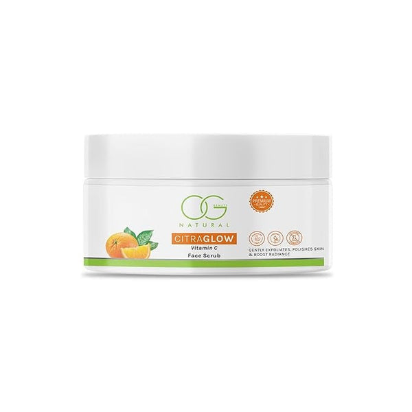 OG BEAUTY Natural Citraglow Vitamin C Face Scrub - 125 gms