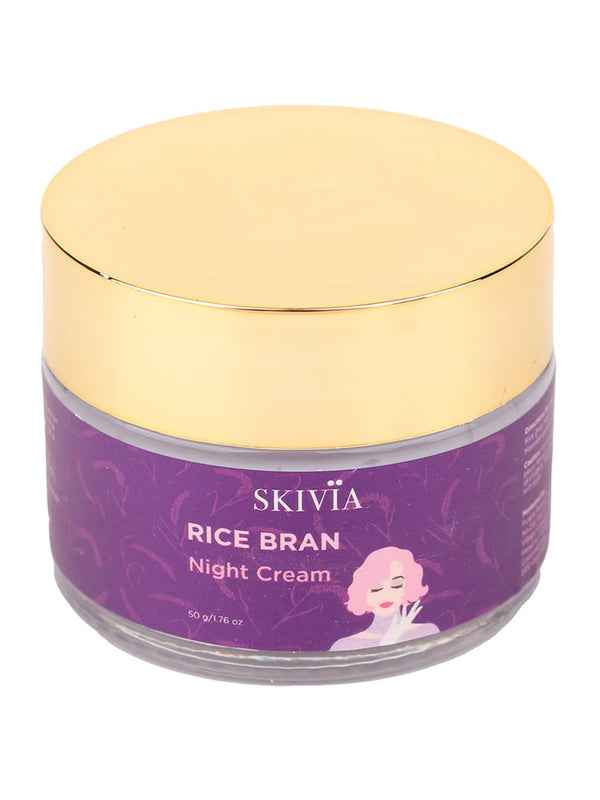 Skivia Rice Bran Night Cream - 50 gms