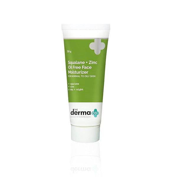 The Derma Co Squalene Zinc Oil Free Moisturizer for Normal To Oily Skin - 50 gms