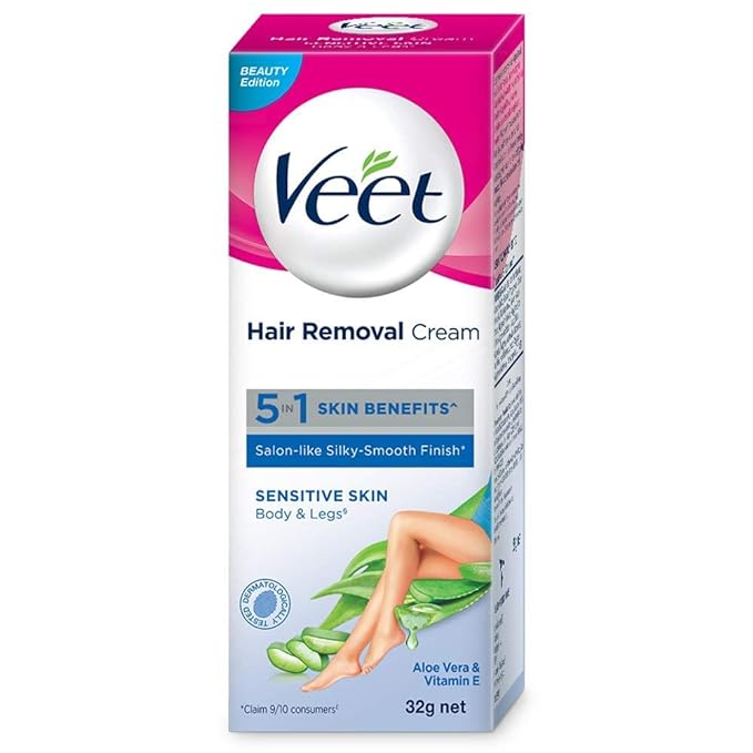 Veet Hair Removal Cream for Sensitive Skin - For Women - 32 gms