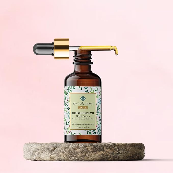 Teal & Terra Ayurvedic Kumkumadi Face Oil Night Serum - 30 Ml