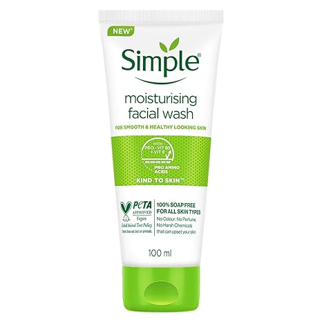 Simple Kind To Skin Moisturising Facial Wash - 100 ml