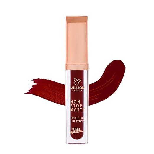 Million Colors Non Stop Highly Pigmented Matte Lip Color Hot Latte 15 - 4 ml