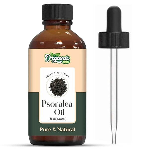 Organic Zing Psoralea (Psoralea) Oil | Carrier Oil for Massage, Skincare & Haircare - 30 Ml