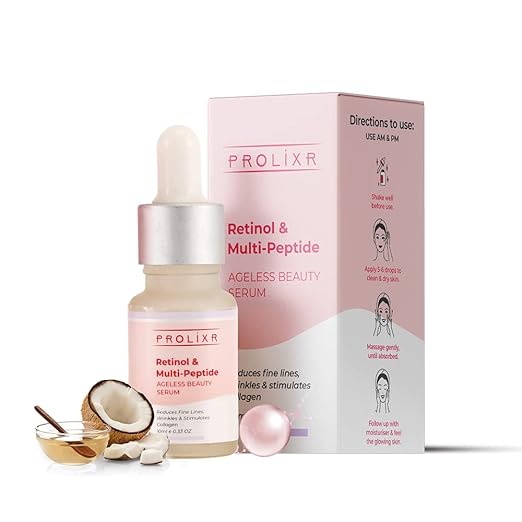 Prolixr Retinol and multi peptide anti-ageing face serum - 10 ml