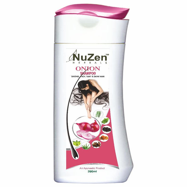 Nuzen Herbal Onion Shampoo - 200 ml (Pack of 2)