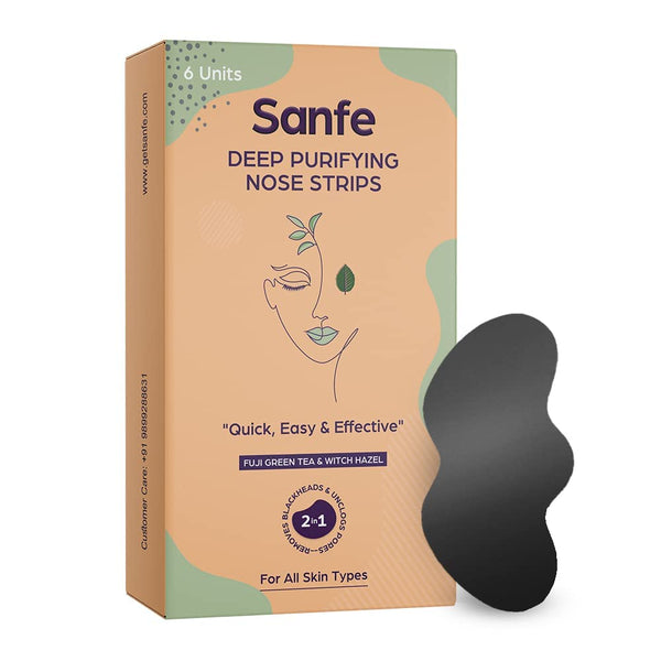 Sanfe Deep Purifying Nose Strips for Women - pack of 6