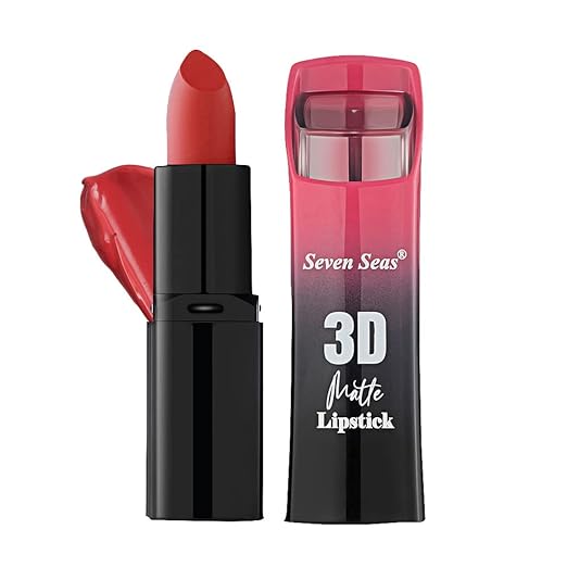 Seven Seas 3D Matte Lipstick Rose Bud Cherry - 3.8 gms