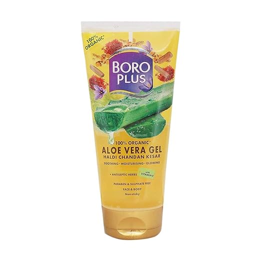 Boroplus Aloe Vera Gel With Haldi Chandan Kesar - 150 ml