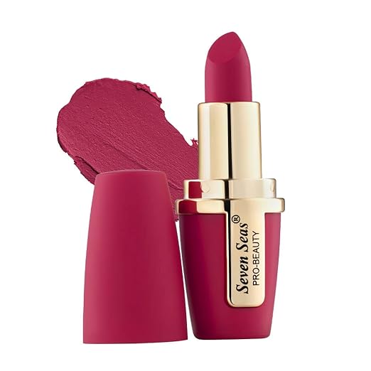 Seven Seas Lip Comfort Velvet Finish Matte Lipstick Rose - 4.2 gms