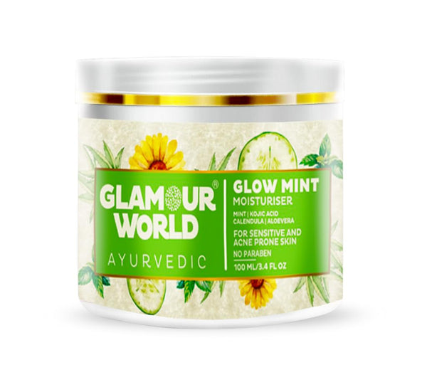 Glamour World Ayurvedic Glow Mint Moisturizer - 100 ml