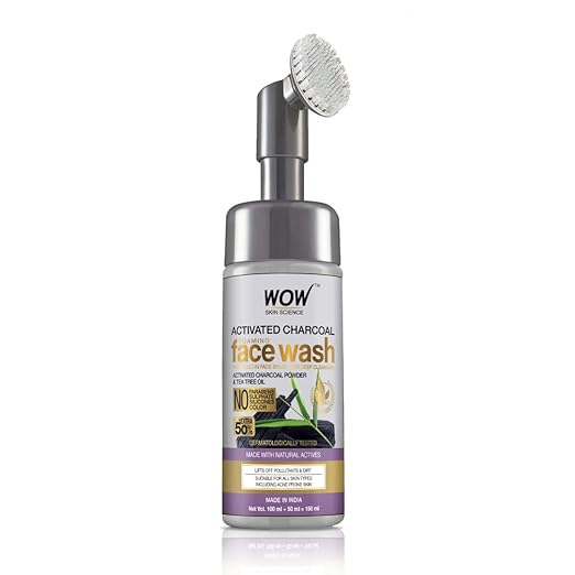 Wow Skin Science Charcoal Foaming Face Wash - 150 ml