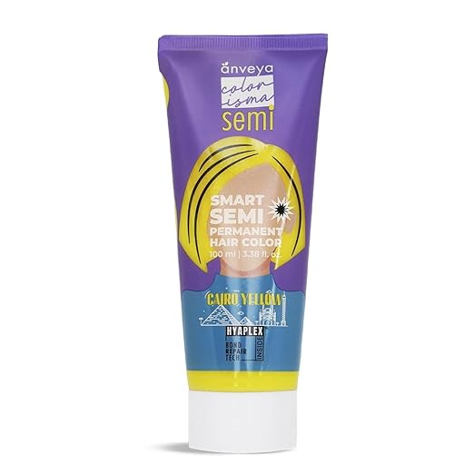 Anveya Colorisma Cairo Yellow Semi Permanent Vegan Hair Color - 100 ml