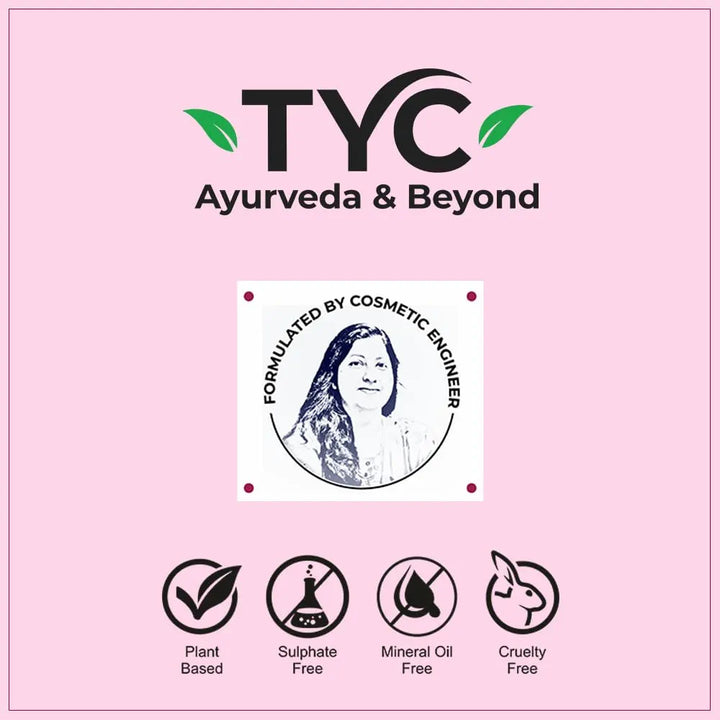 TYC - TRUST YOUR CHOICE Ayurvedic Hair Fall Control Shampoo With Plant Keratin And Bhringraj|3-In-1 Organic Shampoo With Conditioner|Sulphate Free|Helps Reduce Hair Breakage And Hair Thinning|Ph 5.5