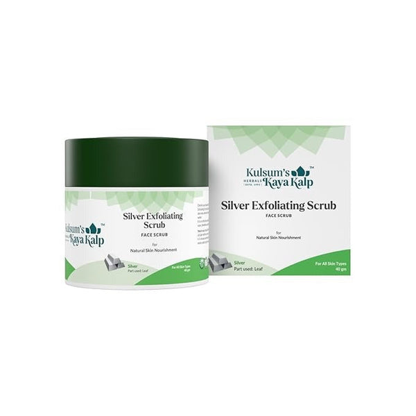 Kulsum's Kaya Kalp Herbals Silver Exfoliating Scrub - 40 gms