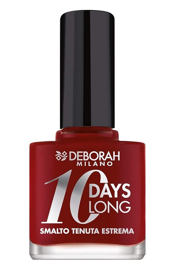 Deborah Milano 10 Days Long Dark Red Nail Polish - 11 ml