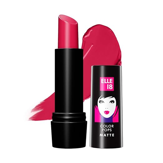 Elle 18 Color Pop Matte Lip Colour P23 Deep Pink  - 4.3 gms